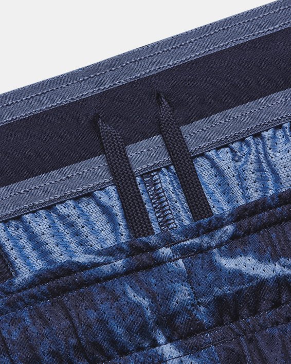 Men's Project Rock Mesh Printed Shorts in Blue image number 4